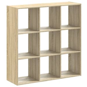 vidaXL Knižnica dub sonoma 102x32x102 cm kompozitn&eacute; drevo