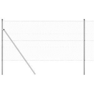 vidaXL Hexagon&aacute;lny plotov&yacute; z&aacute;klad 25 x 1,2 m Pozinkovan&aacute; oceľ