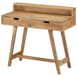 vidaXL St&ocirc;l 100x45x90 cm surov&yacute; mangov&yacute; mas&iacute;v