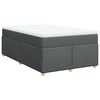 vidaXL Boxspring posteľ s matracom tmavosiv&yacute; 120x200 cm l&aacute;tka