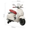 vidaXL Detská elektrická motorka Vespa GTS300, biela