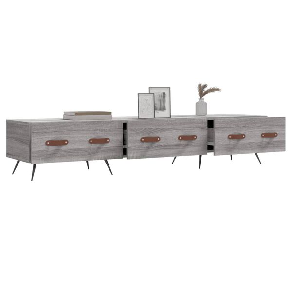vidaXL TV skrinka, siv&aacute; sonoma 150x36x30 cm, kompozitn&eacute; drevo