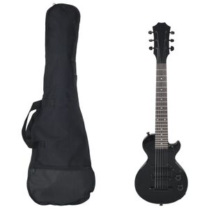 vidaXL Elektrická gitara pre deti s taškou čierna 3/4 30"