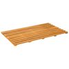 vidaXL K&uacute;peľňov&aacute; predložka Hned&aacute; 80 x 48 x 2,5 cm Pevn&eacute; ak&aacute;ciov&eacute; drevo