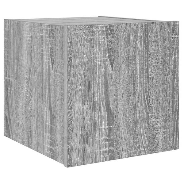 vidaXL TV n&aacute;stenn&aacute; skrinka s LED svetlami siv&aacute; sonoma 30,5x35x30 cm