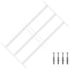 vidaXL Zabezpečovacia mriežka na okn&aacute; s 3 priečkami 3 pcs 43-74 cm