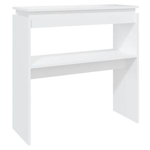 vidaXL Konzolov&yacute; stol&iacute;k, biely 80x30x80 cm, kompozitn&eacute; drevo
