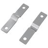 vidaXL &Uacute;derov&aacute; doska 2 ks Strieborn&aacute; 50 x 10 x 1,2 mm Železo