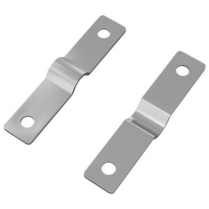 vidaXL &Uacute;derov&aacute; doska 2 ks Strieborn&aacute; 50 x 10 x 1,2 mm Železo