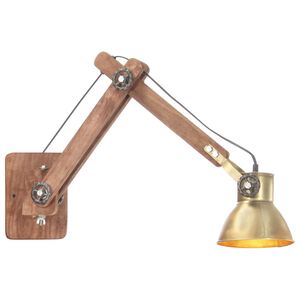 vidaXL N&aacute;stenn&aacute; lampa, industri&aacute;lny &scaron;t&yacute;l, mosadzn&aacute;, okr&uacute;hla E27
