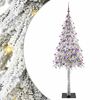 vidaXL Vianočn&yacute; stromček s 300 LED-i Biela 180 cm PE a oceľ