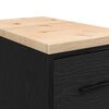 vidaXL Gar&aacute;žov&aacute; skriňa čierny 30x51x85 cm mas&iacute;vna borovica