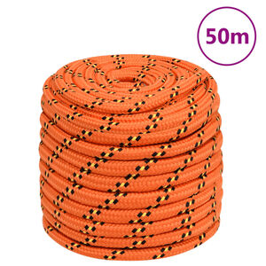vidaXL Lodn&eacute; lano oranžov&eacute; 18 mm 50 m polypropyl&eacute;n