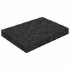 vidaXL Pad z gumov&yacute;ch gran&uacute;l na dvor Čierny 6 x 9 x 1 cm Guma