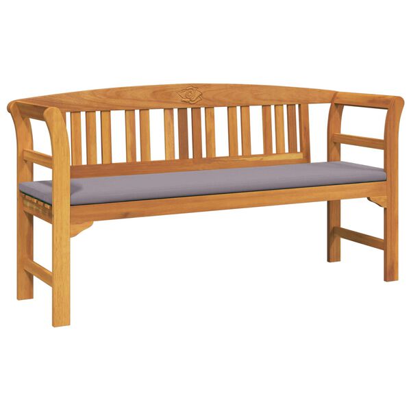 vidaXL lavička s vank&uacute;&scaron;om Pr&iacute;rodn&yacute; olejov&yacute; povrch 157 x 46 x 82,5 cm