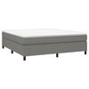 vidaXL Boxspring posteľ s matracom tmavosivá 180x200 cm látka