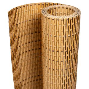 vidaXL Balk&oacute;nov&aacute; z&aacute;stena bledohned&aacute; 300x80 cm polyratan