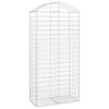 vidaXL Obl&uacute;kov&yacute; gabionov&yacute; k&ocirc;&scaron; 100x50x200/220 cm pozinkovan&eacute; železo