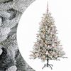 vidaXL Umel&yacute; vianočn&yacute; stromček s vianočn&yacute;mi guľami 120 cm 150 LED