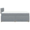 vidaXL Boxspring posteľ s matracom bledosivá 120x190 cm látka