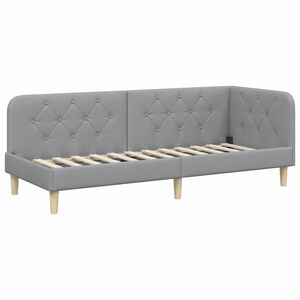 vidaXL Rohov&yacute; r&aacute;m postele Svetlosiv&aacute; 80 x 200 cm l&aacute;tka