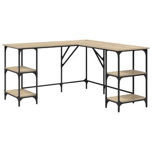 vidaXL St&ocirc;l dub sonoma 139x139x75 cm kompozitn&eacute; drevo
