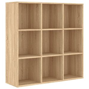 vidaXL Knižnica, dub sonoma 98x29x97,5 cm, spracovan&eacute; drevo