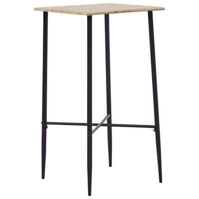 vidaXL Barový stôl farba dubu 60x60x111 cm MDF