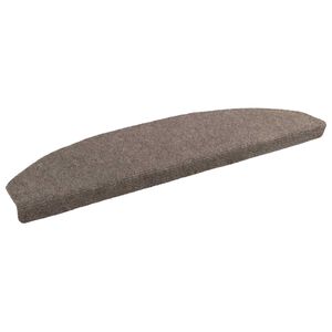 vidaXL Samolepiace schodov&eacute; rohože 15 ks 80 x 24,5 x 3,5 cm K&aacute;vov&aacute;