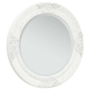 vidaXL N&aacute;stenn&eacute; zrkadlo v barokovom &scaron;t&yacute;le 50 cm biele