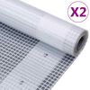 vidaXL Celty Leno 2ks 260 g/m&sup2; 4x10 m biele