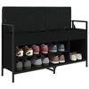 vidaXL Lavička na top&aacute;nky čierna 105,5x32x57,5 cm kompozitn&eacute; drevo