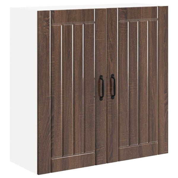 vidaXL Doska um&yacute;vačky Lucca Hned&yacute; dub 80 x 31 x 80 cm