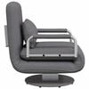 vidaXL Otočn&eacute; kreslo/rozkladacia pohovka, tmavosiv&aacute;, l&aacute;tka