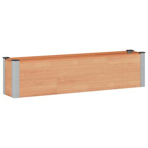 vidaXL Vyv&yacute;&scaron;en&yacute; z&aacute;hradn&yacute; z&aacute;hon Hned&aacute; 150 x 30 x 36 cm WPC a hlin&iacute;k