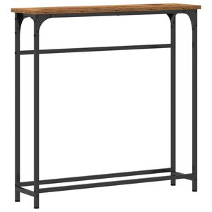 vidaXL Konzolov&yacute; st&ocirc;l Star&eacute; drevo 75 x 19,5 x 75 cm Kompozitn&eacute; drevo