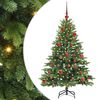 vidaXL Umel&yacute; vianočn&yacute; stromček s 150 LED-i Zelen&aacute; 150 cm PE a PVC