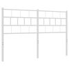vidaXL Kovov&eacute; čelo postele, biele 150cm