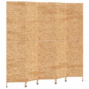 vidaXL Parav&aacute;n 5-panelov&yacute; 205x180 cm vodn&yacute; hyacint
