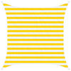 vidaXL Slnečn&aacute; plachta Žlt&aacute; a biela 2 x 2 m 100% polyester Oxford