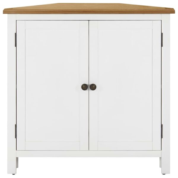 vidaXL Rohov&aacute; skrinka 80x33,5x78 cm dubov&yacute; mas&iacute;v