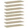 vidaXL Pr&iacute;davn&eacute; police 8 ks, dub sonoma 60x20x1,5 cm, drevotrieska