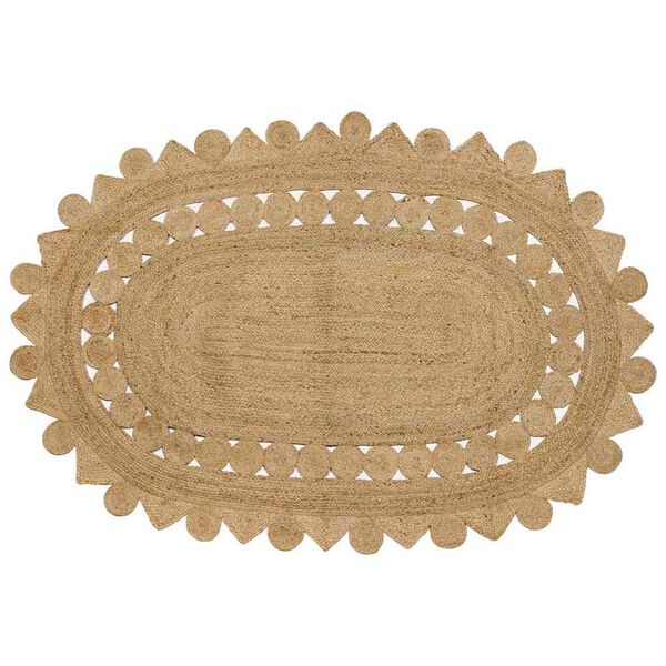 vidaXL Koberec Hned&aacute; 152 x 245 cm Juta