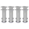 vidaXL Okr&uacute;hle nohy na pohovku 8 ks 180 mm chr&oacute;mov&eacute;