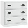 vidaXL Komoda biela 70x35,5x67,5 cm spracované drevo
