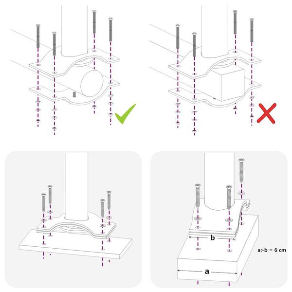 vidaXL Zaťahovacia bočná markíza na terasu červená 60x300 cm