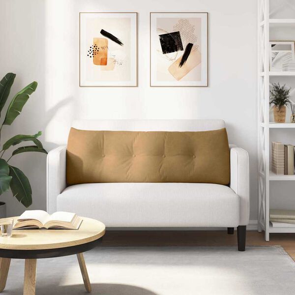 vidaXL Podu&scaron;ka na chrb&aacute;t Hned&aacute; 140 x 24 x 50 cm Zamat