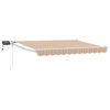 vidaXL Ručn&aacute; vys&uacute;vacia mark&iacute;za s LED Modr&aacute;, Oranžov&aacute;, Biela 3 x 2,5 m