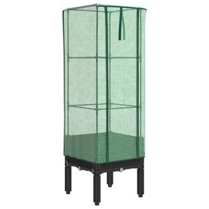 vidaXL Z&aacute;hon s krytom na sklen&iacute;k ratanov&yacute; vzhľad 40x40x140 cm