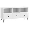 vidaXL TV skrinka Biela s vysok&yacute;m leskom 102 x 34,5 x 50 cm